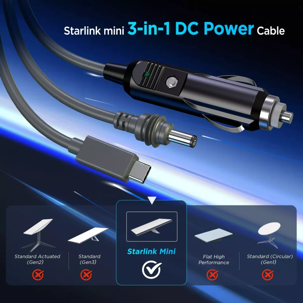 PowerCable_Main_image_2 3 in 1 Starlink Mini Cable