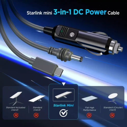 PowerCable_Main_image_2 3 in 1 Starlink Mini Cable