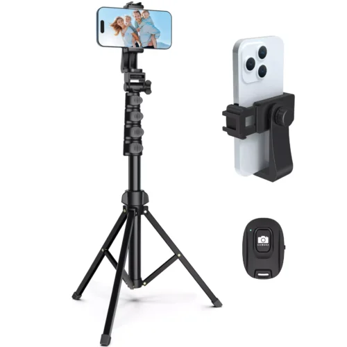 64” Tripod for Cell Phone & Camera