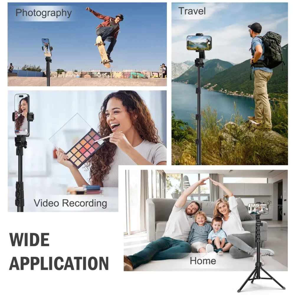 64” Tripod for Cell Phone & Camera