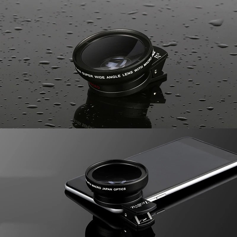 Zealviz 0.45X Wide Angle & 12.5X Macro HD Camera Lens for Mobile Phones