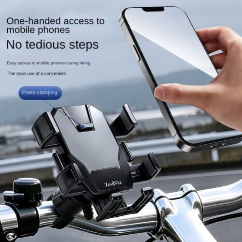 1 Zealviz Strap-on Phone Mount for Motorcycle & Electric Scooter Riders