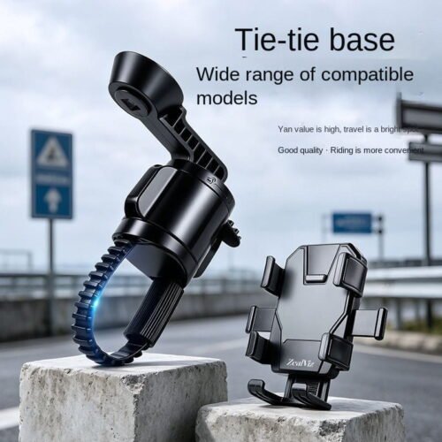 3 Zealviz Strap-on Phone Mount for Motorcycle & Electric Scooter Riders
