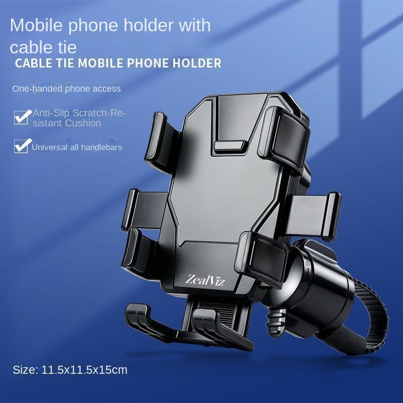 4 Zealviz Strap-on Phone Mount for Motorcycle & Electric Scooter Riders
