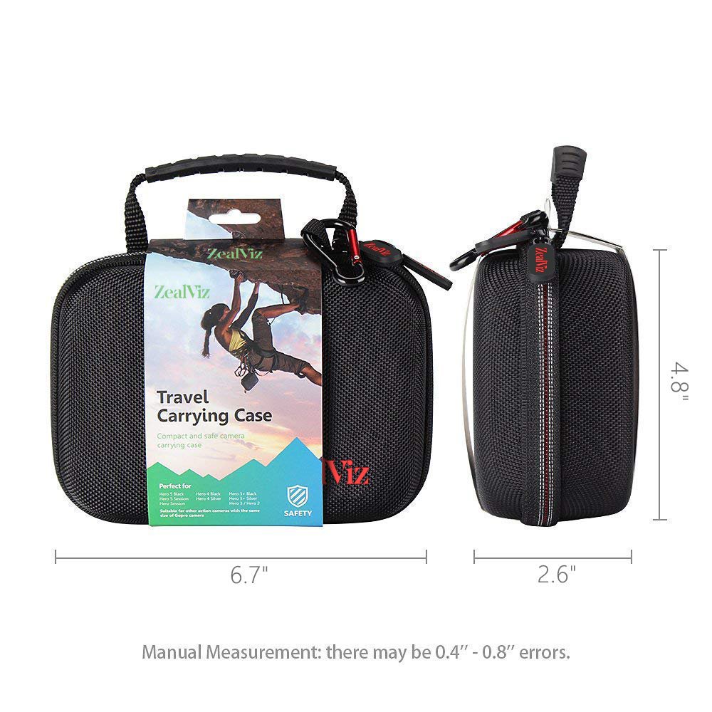 613a9RpZGaL Zealviz Small Carrying Case for GoPro 12/11/10/9/8/7