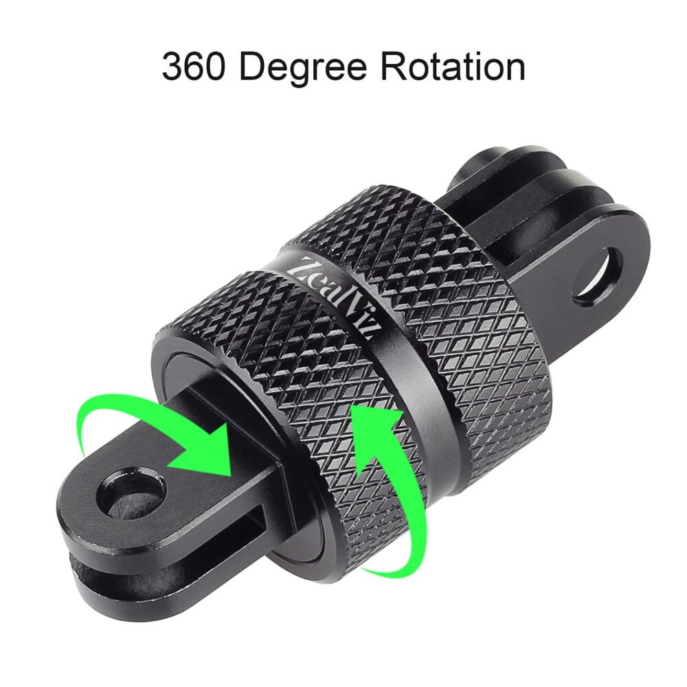 71wvg4gGwLL Zealviz 360 Degree Rotation Aluminum Mount Tripod Adapter for GoPro