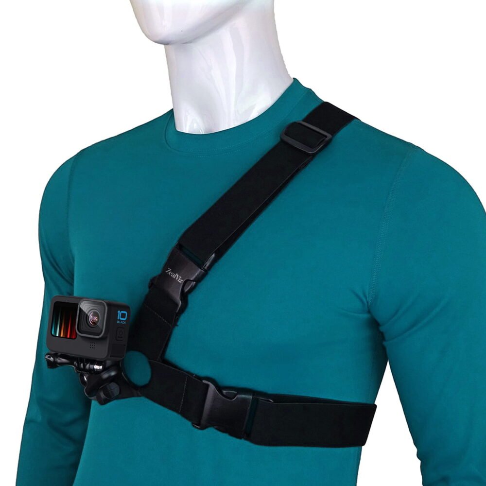 AdjustableShoulderStrapGrip Zealviz Adjustable Shoulder Mount for GoPro