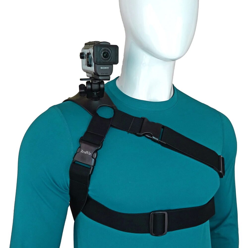 AdjustableShoulderStrapGripForGoProHero10 Zealviz Adjustable Shoulder Mount for GoPro