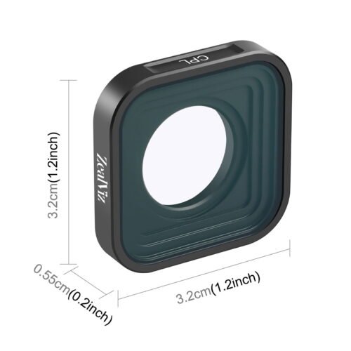 FilterSize Zealviz Action Camera CPL & ND Lens Filter for GoPro Hero 11 Mini/11/10/9 (Black)