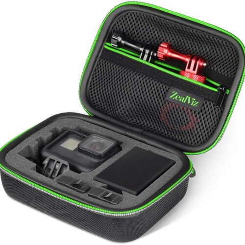 HSUCARRYINGCASEGREEN Zealviz Small Carrying Case for GoPro 12/11/10/9/8/7