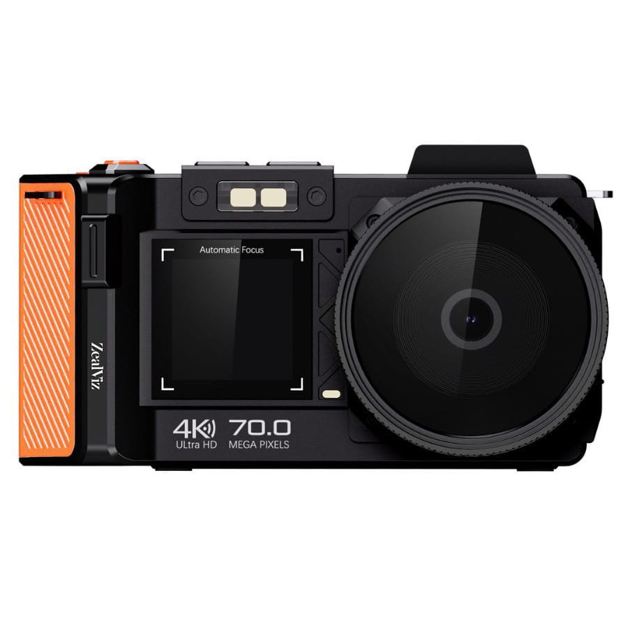 Zealviz 4K HD 70MP Entry-Level Mirrorless Digital Camera with Wide-Angle Lens