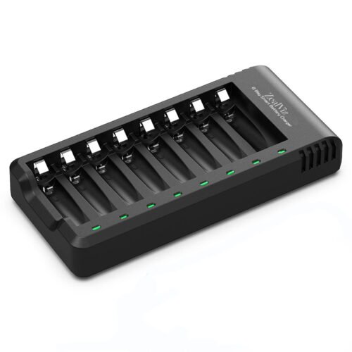 image_1 Zealviz 8-Bay AA/AAA Ni-MH Battery Charger with USB High-Speed Charging