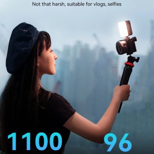 Version 1.0.0 Zealviz P96 Mini Bi-Color LED Video Light (2700-6500K) with 2200mAh & Cold Shoe