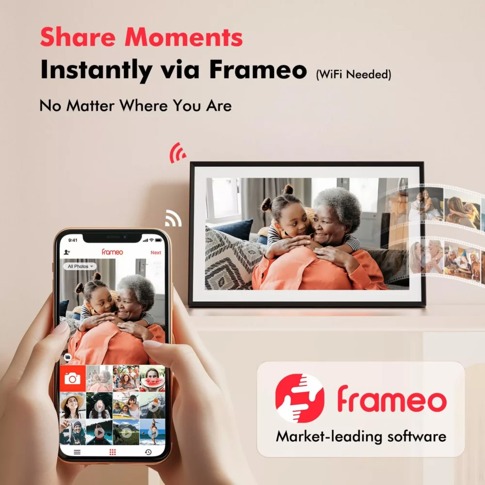 image_3 Zealviz 15.6 Inch Frameo WiFi Digital Photo Frame with 1080P FHD Touch Screen & 32GB