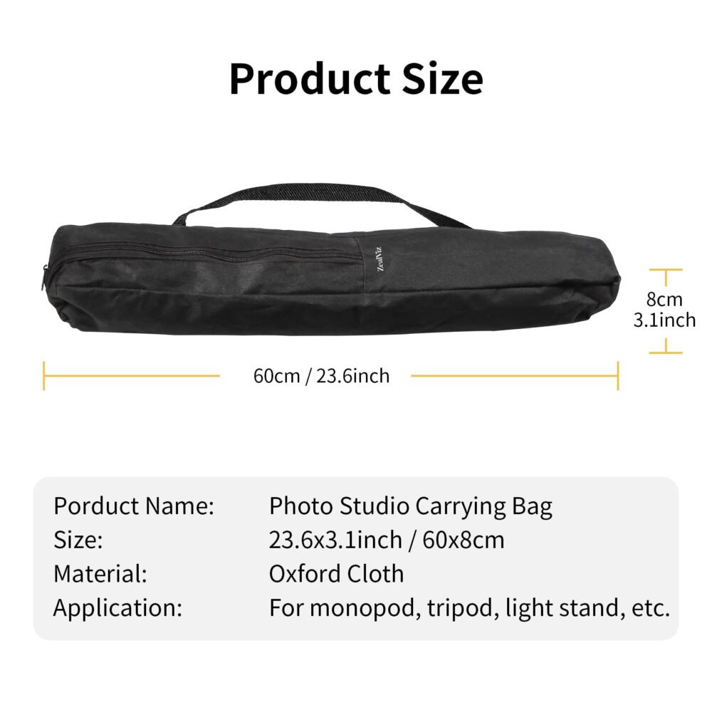 image_4 Zealviz 23.6" Carrying Case Bag with Strap for Tripods & Light Stands