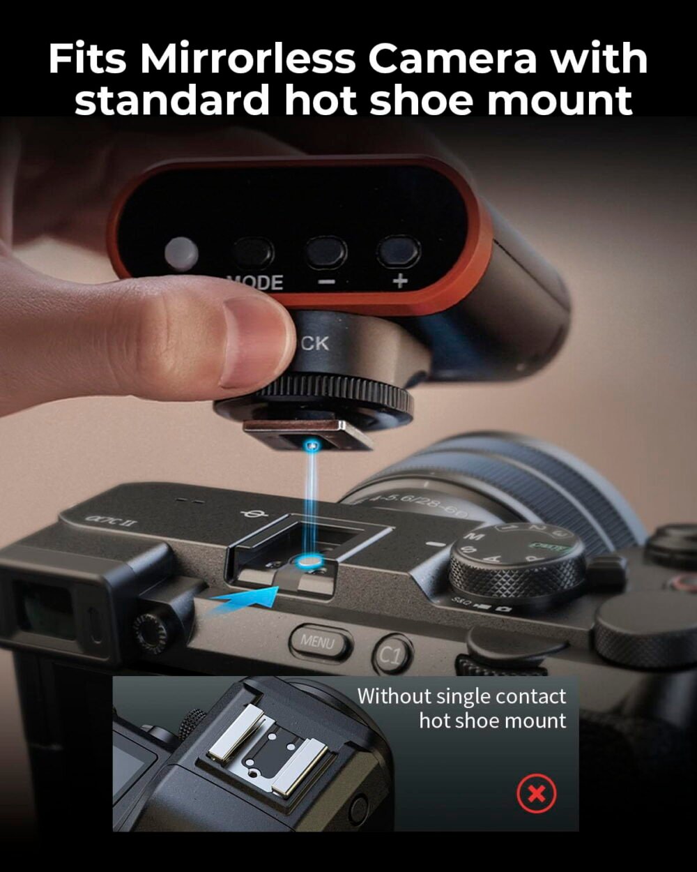 Zealviz RS20 Mini GN12 Speedlite Camera Flash with 2000mAh Battery & OLED Screen