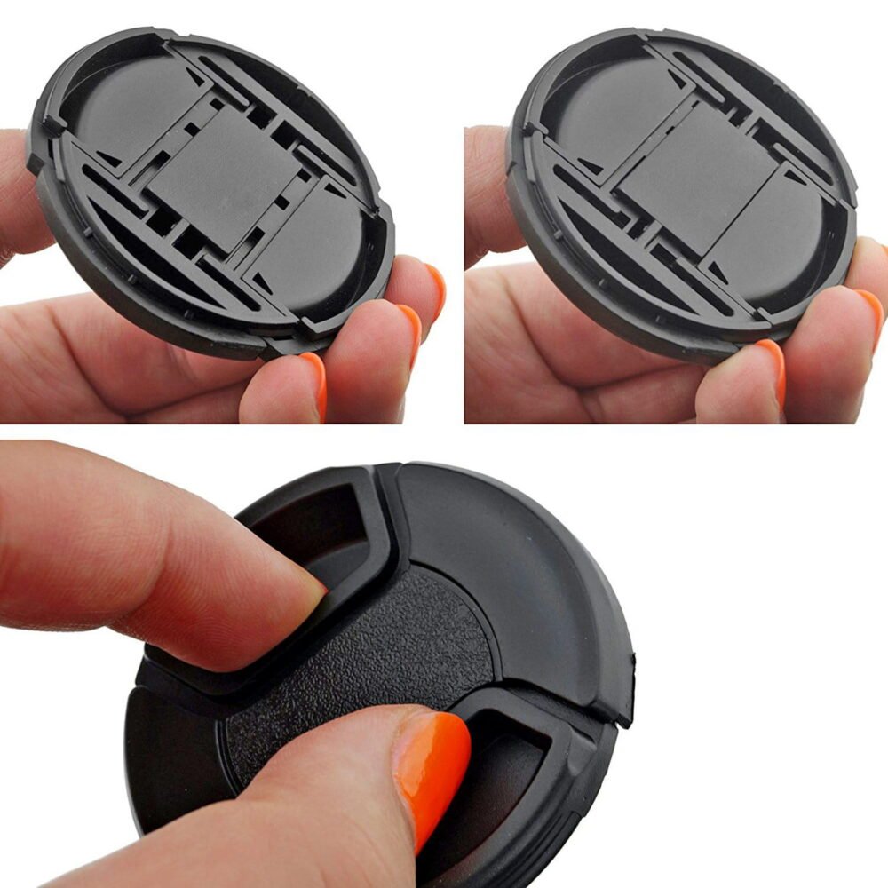 Version 1.0.0 Zealviz 58mm Set of 2 Camera Lens Hoods (Rubber & Tulip) with Lens Cap
