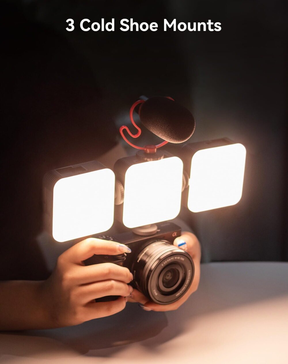 Version 1.0.0 Zealviz P96 Mini Bi-Color LED Video Light (2700-6500K) with 2200mAh & Cold Shoe