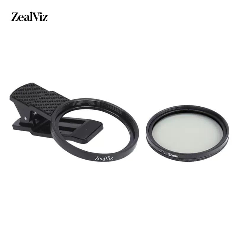 Zealviz Mini Polarizer & ND Lens Filters for Phone & Tablet to Eliminate Reflection