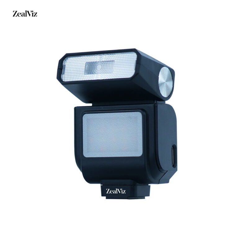 Zealviz Foldable Mini On-Camera Flash & Fill Light for Mirrorless Cameras