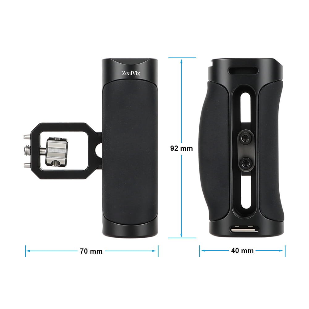 Zealviz HDRIG Silicone Handle Camera Cage with 1/4 ARRI Screw, Model 4007