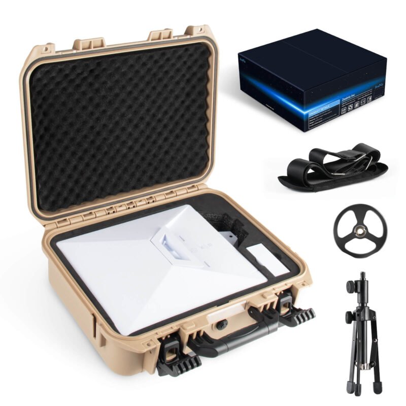 1600_01_starlink mini case set Zealviz Hard Case with Dual Adjustable Mini Tripods, Waterproof Storage Box