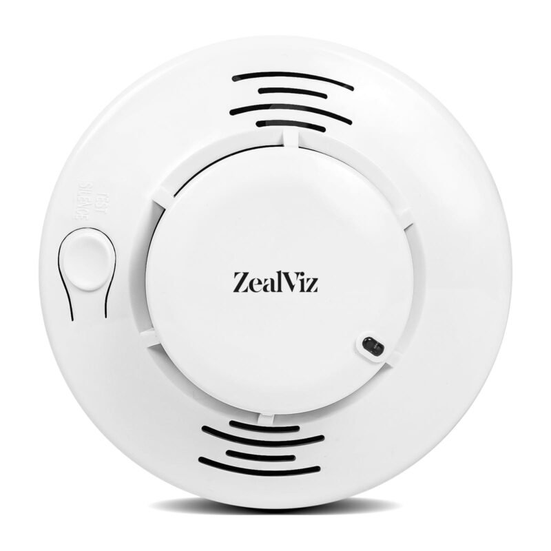 image_1 Zealviz Photoelectric Smoke Alarm with 85dB Sound, LED Warning & 360° Detection