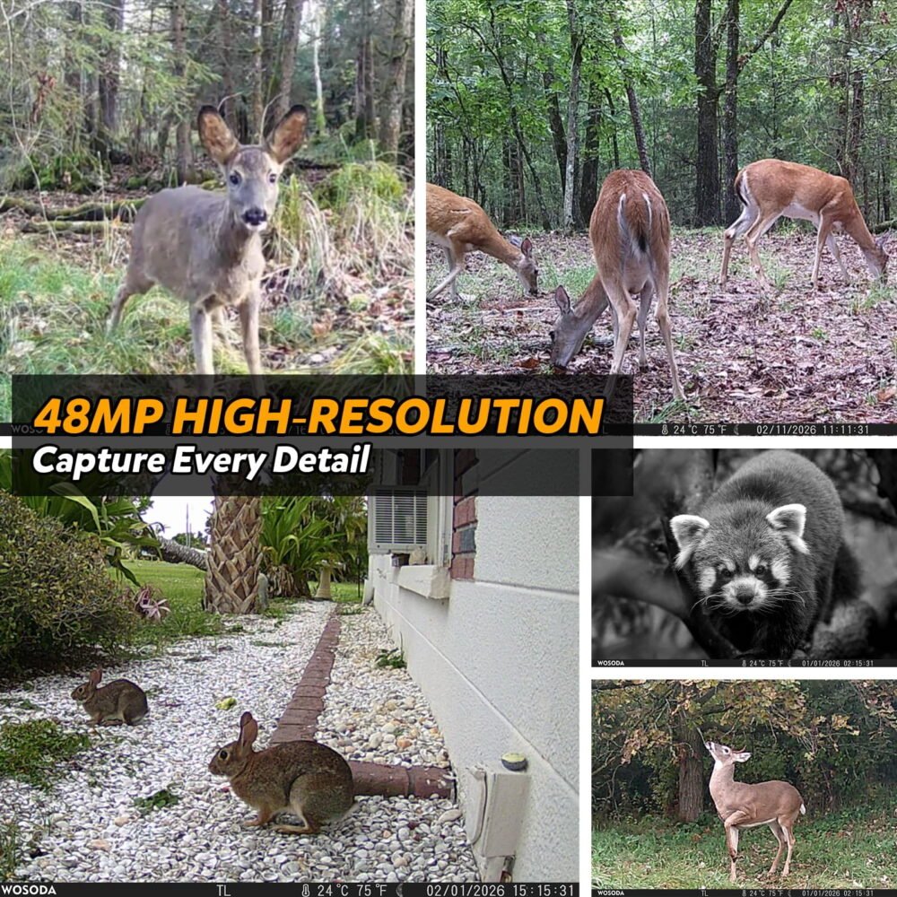 Version 1.0.0 Zealviz 3 Pack 48MP 4K Trail Cameras with No-Glow Night Vision & IP66 Waterproof