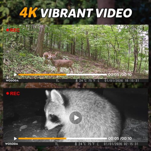 Version 1.0.0 Zealviz 3 Pack 48MP 4K Trail Cameras with No-Glow Night Vision & IP66 Waterproof