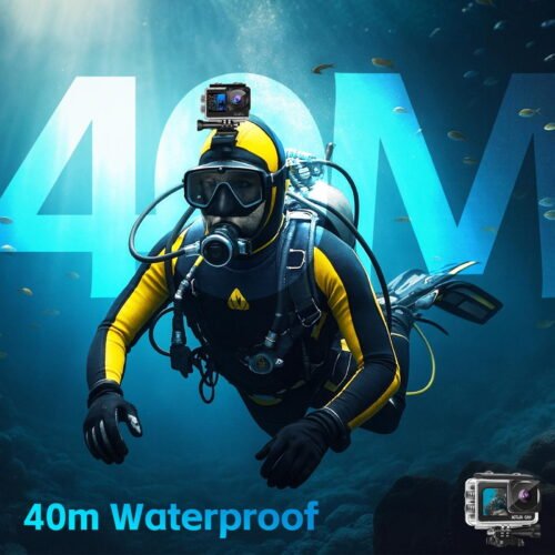 Version 1.0.0 Zealviz FHD 1080P 16MP Dual Screen Waterproof Action Camera with 16GB Card & Accessories