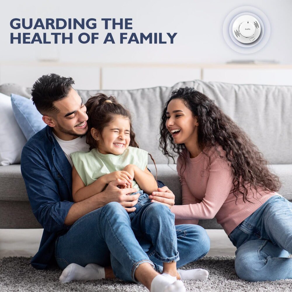 image_7 Zealviz Photoelectric Smoke Alarm with 85dB Sound, LED Warning & 360° Detection
