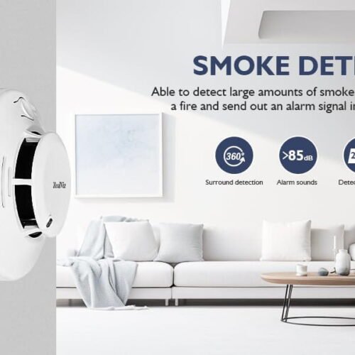 image_8 Zealviz Photoelectric Smoke Alarm with 85dB Sound, LED Warning & 360° Detection