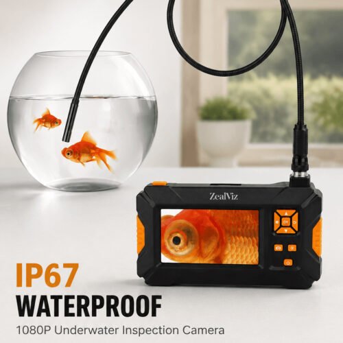 Zealviz 8mm Dual-Lens Industrial Endoscope with 4.3" Screen for Car Engine Repair