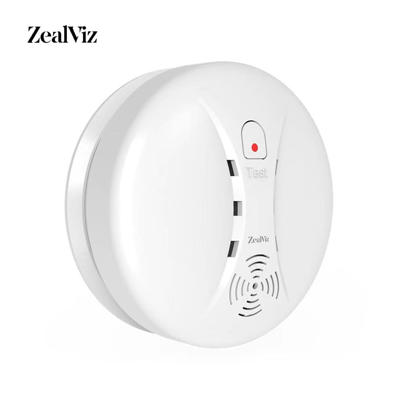 Zealviz 433MHz Wireless Smoke Detector, Smart Home Fire Alarm