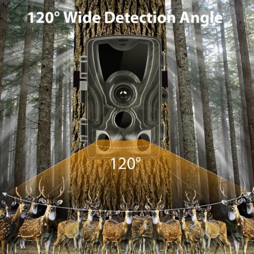 Zealviz 2.7K Infrared Night Vision Trail Camera for Outdoor Wildlife Monitoring