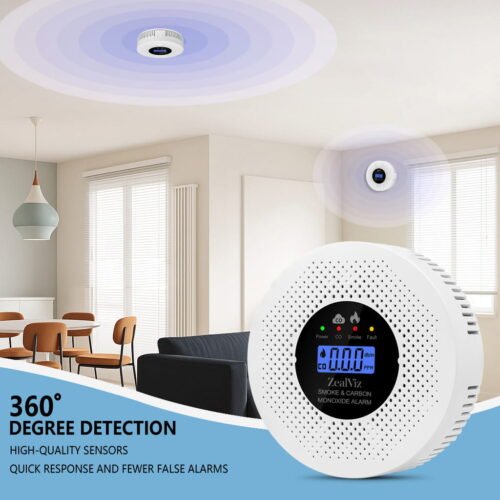 Zealviz New 2-in-1 Smoke and Carbon Monoxide Alarm with Wi-Fi Connectivity