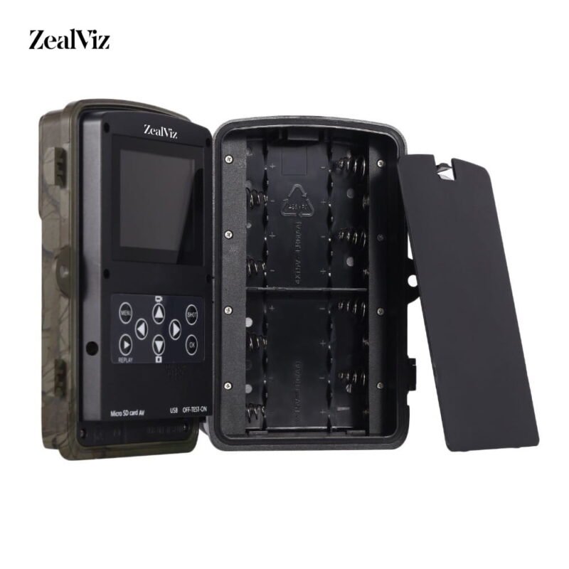 Zealviz 2.7K Infrared Night Vision Trail Camera for Outdoor Wildlife Monitoring