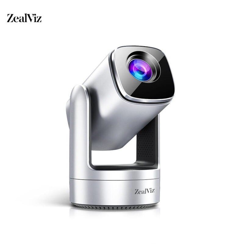 Zealviz 4K HD Portable Outdoor Projector, Built-in Battery, WiFi & Android Smart Home Theater Projector